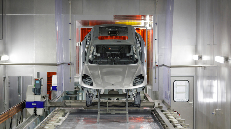 The paint shop - Porsche Leipzig GmbH